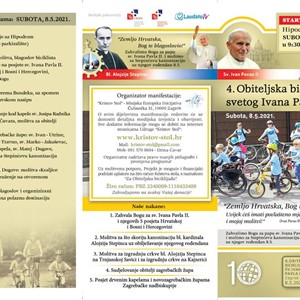 Najava 4. obiteljske biciklijade sv. Ivana Pavla II.